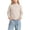 Khaki, variant on Girls Mock Turtleneck Long Sleeve Top Girls Winter Undershirt Soft Stretchy Basic Layering Tee Top,Size 3-15
