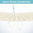 thumbnail image 4 of OTHWAY Square Shower Mat,27"x27" Extra Large Bath Mat,TPE Non-Slip Shower Floor Mat with Suction Cups & Drain Holes,Quick-Drying Shower Mat for Bathroom Decor (Beige), 4 of 8