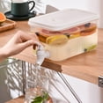 thumbnail image 4 of Nomeni Storage Containers Refrigerator Party Drink Maker Beverage Plastic Cold Water Jug Kettle With Tap Plastic Drink Dispenser Faucet Large Capacity Storage For Fruit Juice Dispenser 3L White, 4 of 9