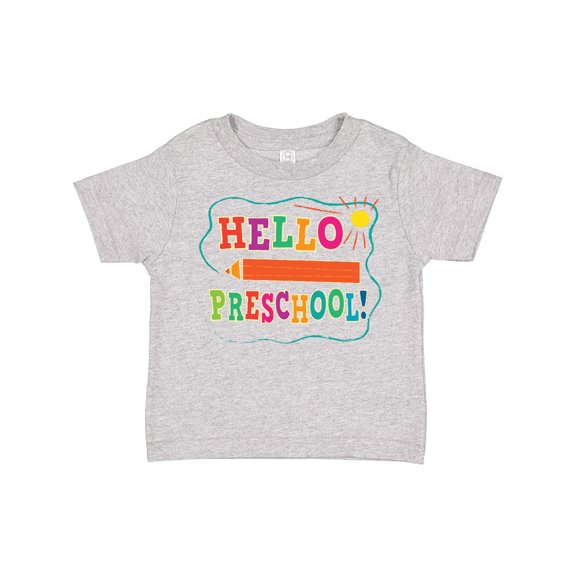 Inktastic Hello Preschool 1st Day of School Boys or Girls Toddler T-Shirt