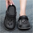 thumbnail image 6 of Men Clogs, Breathable Hole Design Garden Shoes Slippers Sandals Lightweight Slip On Mules Outdoor Walking Slippers Summer Beach Shoes, 6 of 10