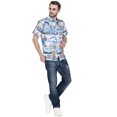 thumbnail image 6 of LA LEELA Men's Hawaiian Shirts Short Sleeve Button Down Shirt Men's Hawaii Shirts Boho Vacation Summer Beach Shirts for Men S Water Surf, Multicolor, 6 of 6