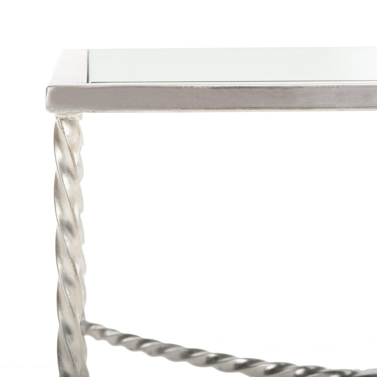 SAFAVIEH Couture Matilda Modern Glam Leaf Glass Coffee Table