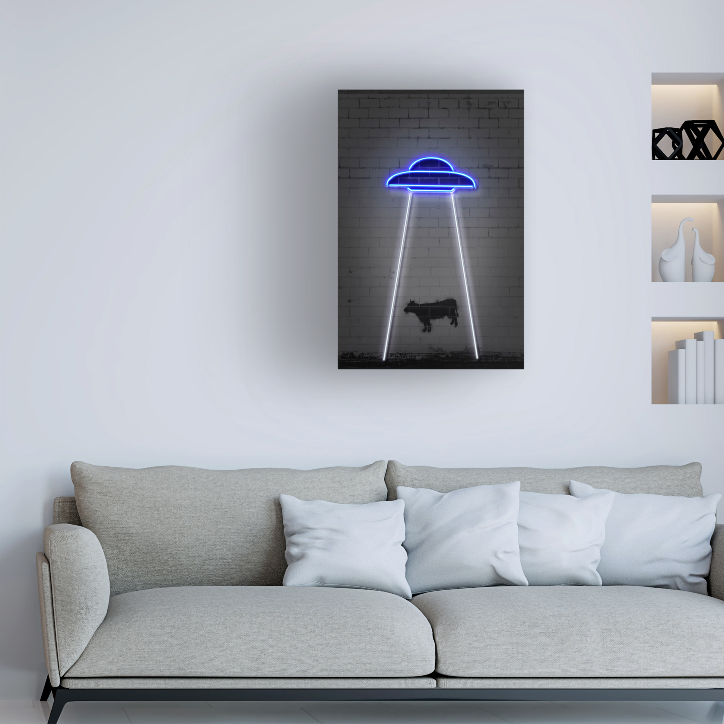 Octavian Mielu 'UFO' Canvas Art
