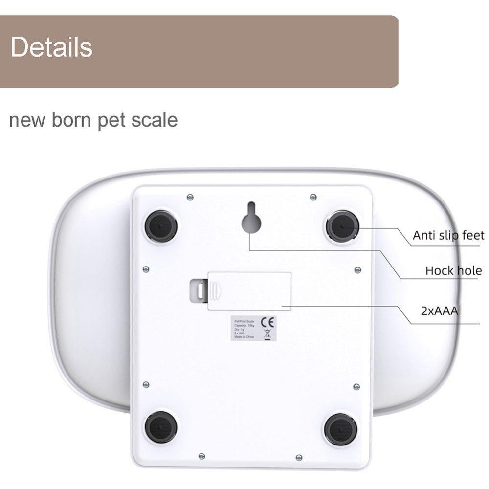 Pet Digital Scale Kitchen Weight Scale, Puppies and Kitten Scale Measures  Small Animals with 22 lb/10 kg, Multi-Function Portable Electronic Scale