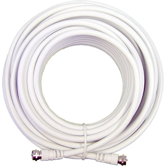 Wilson Electronics RG6 Câble d'Extension Coaxial à Faible Perte de 20 Pieds (Blanc)