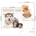 thumbnail image 3 of Trends International 2024 Buddies Wall Calendar & Magnetic Frame, 3 of 8