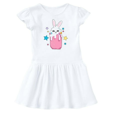

Inktastic Easter Strawberry Bunny Drink with Stars Gift Baby Girl Dress