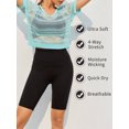 thumbnail image 3 of As Rose Rich Women's Mesh Crop Top Workout Fishnet Shirt, M, 3 of 9