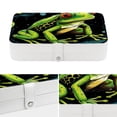 thumbnail image 4 of Frog PU Leather Necklace Holder with Removable Compartment and Portable Jewelry Stand Earring Holder Jewelry Box, 4 of 6