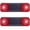 Red, variant on LED warning light,Solar Car Alarm,2 Pack LED Warning Light, Solar-Powered Anti-Theft Dummy Security Light, Flashing Blinking Hazard Light for Cars, Motorcycles