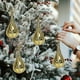 thumbnail image 5 of Adornos de Navidad 4 Pack Decoraciones de bola de gota de agua en forma de lágrima electrochapada en oro | Colgantes de árbol de Navidad de plástico irrompible, accesorios de decoración navideña, 5 of 8