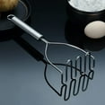 thumbnail image 3 of ReaNea Potato Masher, 9.6" Stainless Steel Heavy Duty Metal Potato Ricer, Food Masher Utensil, Hand Masher, Vegetables Fruits Masher, 3 of 7