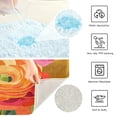thumbnail image 3 of Yayeee Bath Rug for Bathroom Floor Non Slip Rectangle Fluffy Soft Absorbent Mat, 16"x24", Pink Abstract Floral, 3 of 7