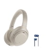 thumbnail image 1 of Auriculares Sony WH-1000XM4 inalámbricos con cancelación de ruido plateados, 1 of 7