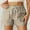 Khaki, variant on OKBOP Womens Shorts Casual Brown Elastic Waist Activewear Active Fit Wide-Leg Shorts