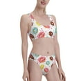 thumbnail image 4 of High Waisted Bikini Sets For Women, Donut Print No.9018 Swimsuits Tummy Control, Two Pieces Bathing Suit, 4 of 8
