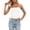 White, variant on HAYIMI Women's Tube Tops Sleeveless Stretchy Camisole Removable Padding Strapless Shirt For Layering And Outerwear