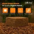 thumbnail image 2 of Gro-Med Coconut Coir Husk Chips Block, 10lb - Raised Garden Bed Mulching Substrate with Coco Orchid Potting Mix, 16 Gal - Expands to 2.5 cu ft, 2 of 9