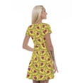 thumbnail image 2 of Women’s A Line Pomegranate Summer Dress, Retro Triangle Arrangement, Cross Wrap V Neck, 6 Sizes, by Ambesonne, 2 of 2