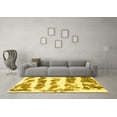 thumbnail image 3 of Ahgly Company Indoor Rectangle Abstract Yellow Modern Area Rugs, 2' x 5', 3 of 4