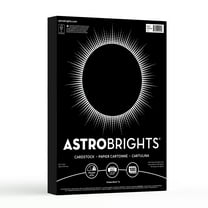 Astrobrights Colored Cardstock, 8.5" x 11", 65 lb., Eclipse Black, 100 Sheets