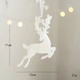 thumbnail image 1 of Colgantes con purpurina para árbol de Navidad, adornos de ciervo pequeño, decoración de Feliz Navidad y Año Nuevo, ciervo blanco, 2023, 1 of 4