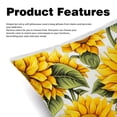 thumbnail image 2 of Sunflower seamless printing Velvet Throw Pillow Covers Set of 2 - Unique Patterns, 16x16/18x18/20x20 Inches,for Home Decor, Sofa, Bed - Pillow Inserts Included, 2 of 6