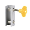 thumbnail image 5 of Juego de cerradura de seguridad para ventana corrediza de aleación de aluminio, cerradura doble antirrobo con llaves, 5 of 5