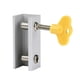 thumbnail image 5 of Juego de cerradura para ventana corrediza, doble antirrobo de seguridad de aleación de aluminio con llaves, 5 of 6