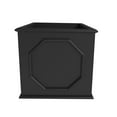 thumbnail image 3 of LeisureMod Sprout Fiberstone and MgO Clay Planter, Mid-Century Modern Square Planter Pot for Indoor and Outdoor (Black, 21.7"), 3 of 3