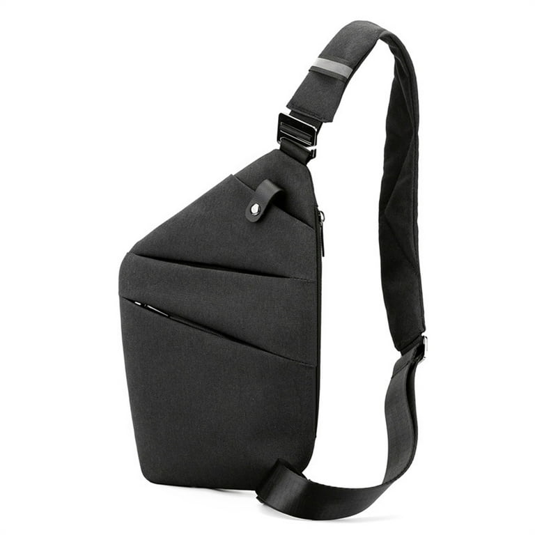 Men's Trend Crossbody Shoulder Bag Dark Grey by Stylish Splash