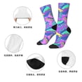 thumbnail image 5 of Honeii Disco Roller Skates Print Adult Socks,Crew Socks,Casual Calf Socks,Daily Wear Socks for Men & Women, Perfect for Sports, Casual and Everyday Use, 5 of 6