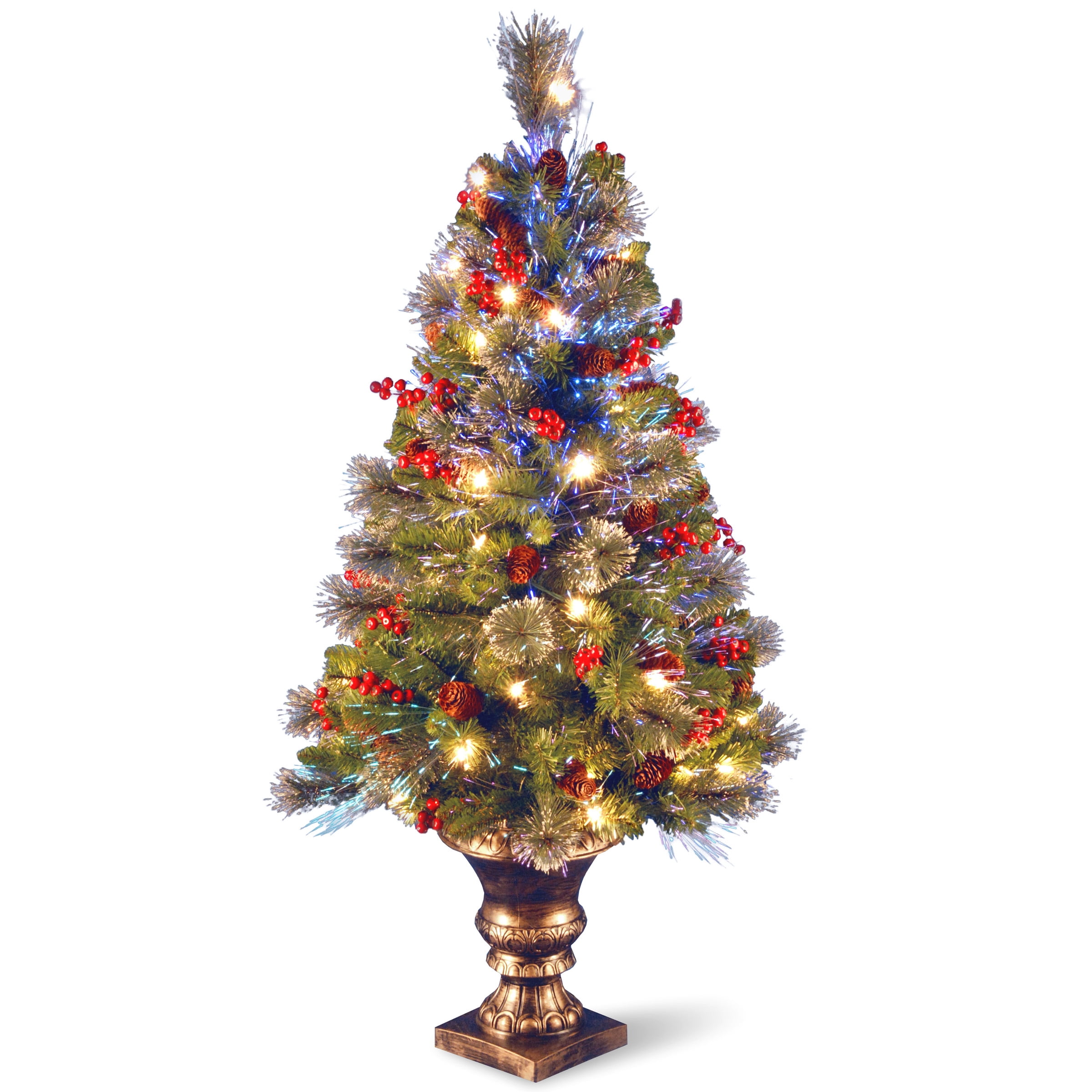 48" Fiber Optic Crestwood Spruce Tree