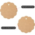 thumbnail image 3 of 200 Pcs Scalloped Tags with String, White and Kraft Small Paper Blank Hang Tags, Personalized Brown Gift Labels with Hole for DIY Craft Handmade, Gift Wrapping(2.36"/6cm), 3 of 5