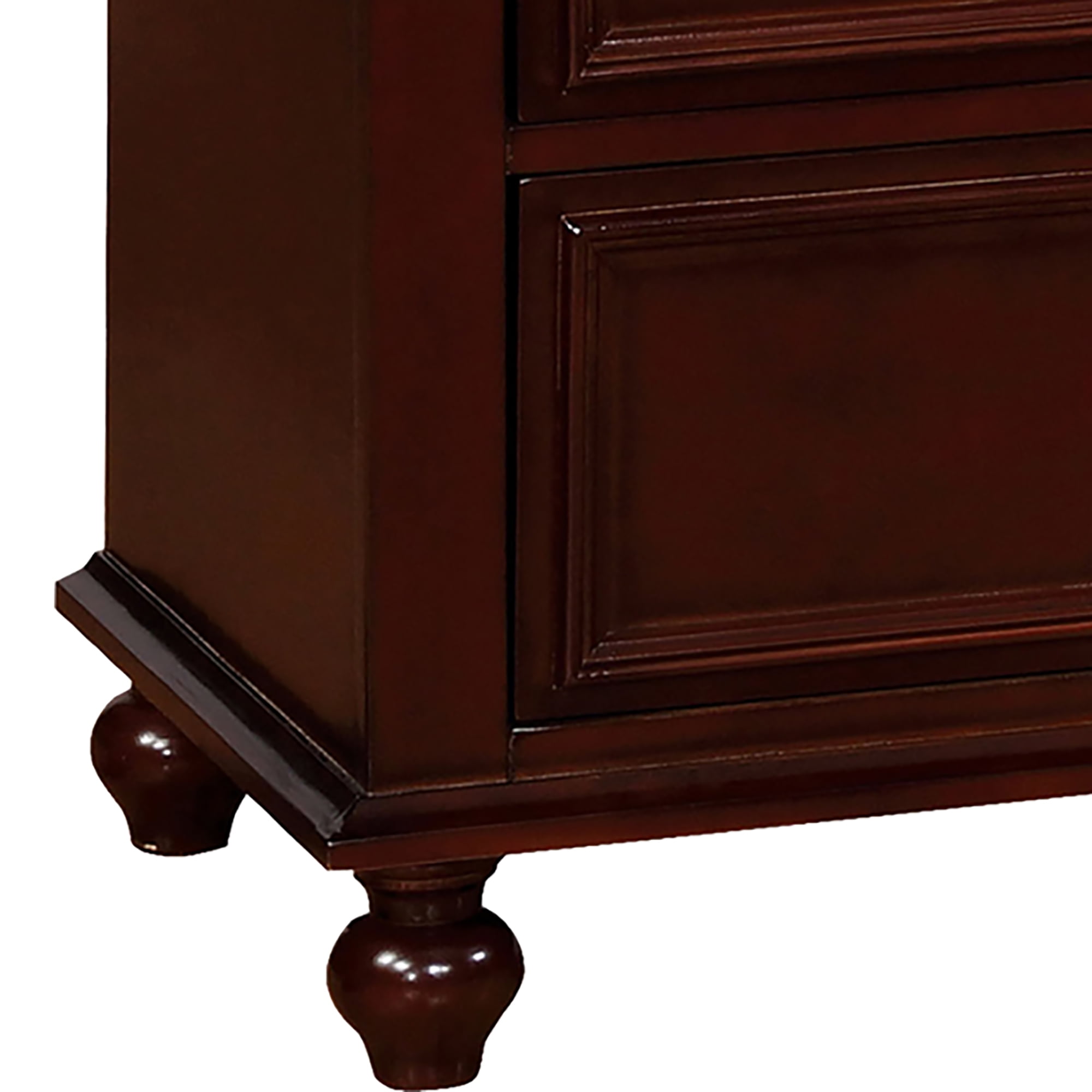 Furniture of America Oscar 7-Drawer Wood Walnut Kids Dresser with Mirror