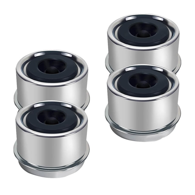 Tapacubos para Remolque de 1,98 Pulgadas (4 Unidades, con Tapones de Goma y Herramienta de Instalación). Tapones Antipolvo Cojinetes Resistentes A la Oxidación y Ajuste