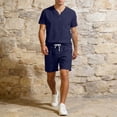 thumbnail image 6 of Ceisia Men's Solid Color Pants Pocket Fashion Clothing Elastic Waist Casual Mens Swim Trunks Length Gym Shorts Men Elastic Waist Casual Mens Swim Trunks Red XL Gifts for Father, 6 of 8