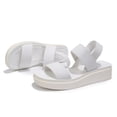 thumbnail image 7 of Pennysue Women's Platform Wedges Sandals White Elastic Ankle Strap Sandals 11M, 7 of 7