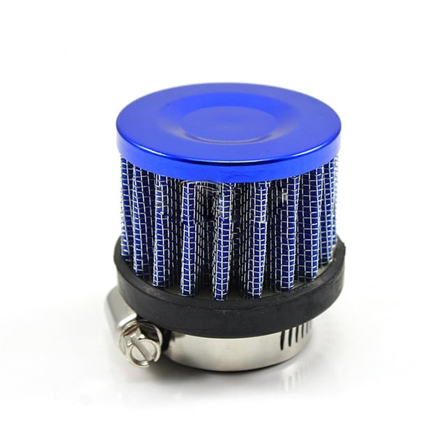 Scienceny Filtro de aire de coche Universal de 25mm para motocicleta, entrada de aire frío, cubierta de ventilación de cárter de alto flujo, Vehículos, repuestos y accesorios Mis Azul