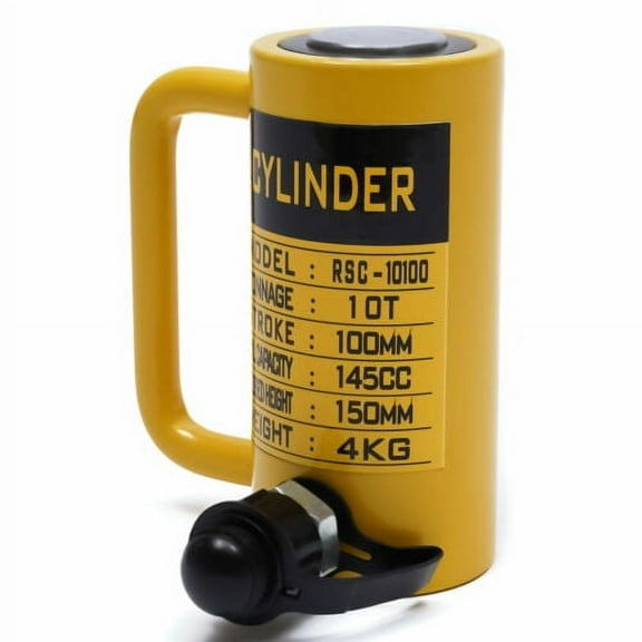 10 Ton Hydraulic Short Jack Chromium Plated Car Lifting Repair Tool 100mm Stroke