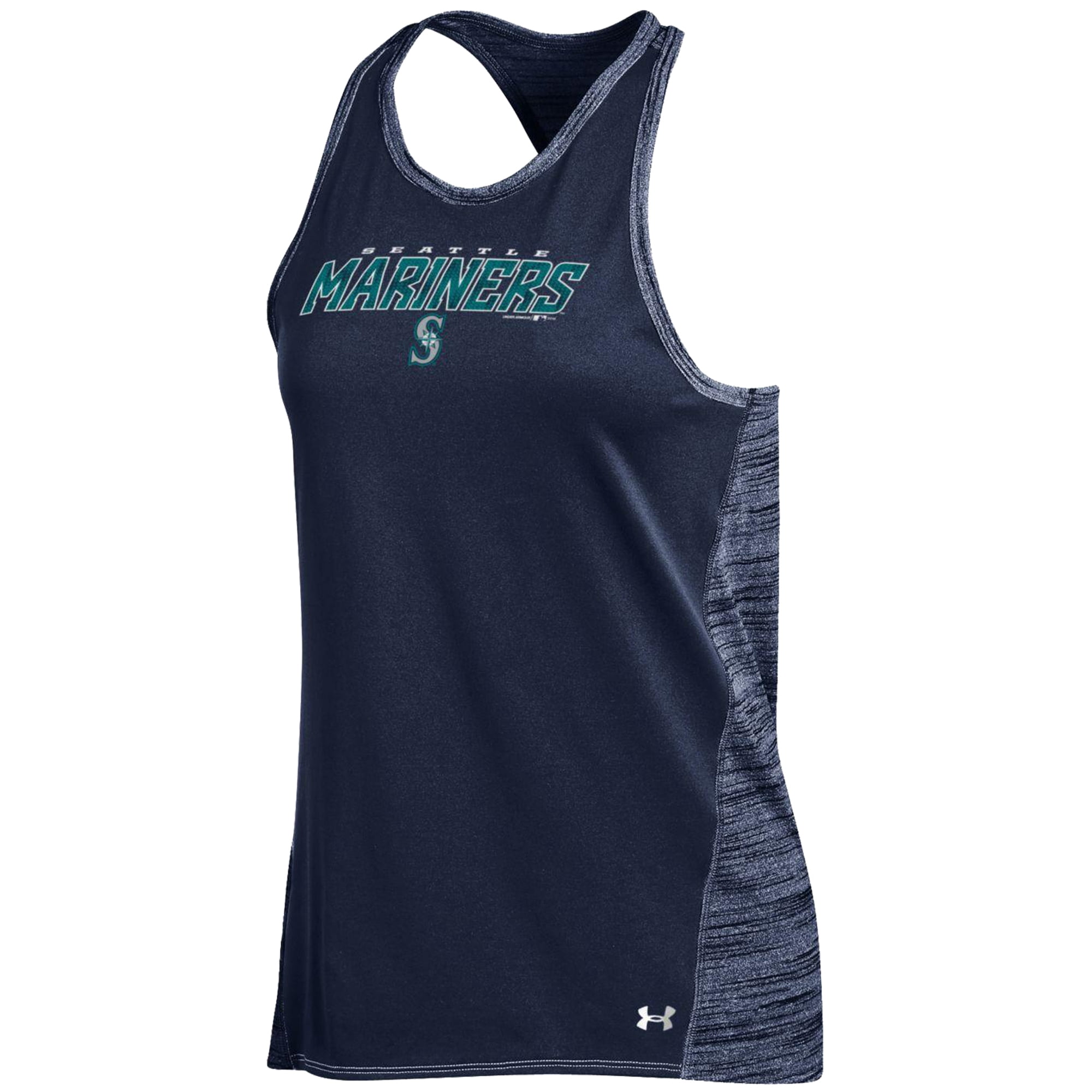 Seattle Mariners Under Armour Women's Performance Tank Top Navy by Gear For Sports/Under Armour