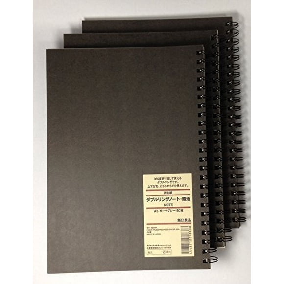 Cuaderno en blanco MUJI A5 80 hojas Pack de 3000mlibretas