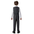 thumbnail image 4 of Wehilion Boys Suit 4PC Baby Suits Wedding Party Vest Suit Set Little Gentleman Waistcoat Prom Tuxedo Dress suit Outerwear Party Vest+Shirt+Bow tie+Pants Outfits Clothes Set for Kids 12, 4 of 4