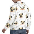 thumbnail image 3 of Hoodies for Men - Funny French Bulldog Bones Long Sleeve Comfrt Men'S Fashion Hoodies & Sweatshirts, Sweatshirts for Men Hoodies Pullover Clothing Clothes with Pouch, 3 of 7