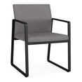 thumbnail image 1 of Fauteuil d'Invité pour Réception Salle d'Attente Soins de Santé / Acier Noir / Gris Pâle, 1 of 5