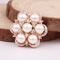 thumbnail image 2 of segolike 10pcs Embellishment Flower Buttons Scrapbook Gold Flat Back, 2 of 7