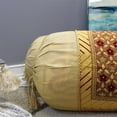 thumbnail image 3 of Natural Geo Yellow/Gold Gao Takiya Bolster Pillow (Set of 2), 3 of 4