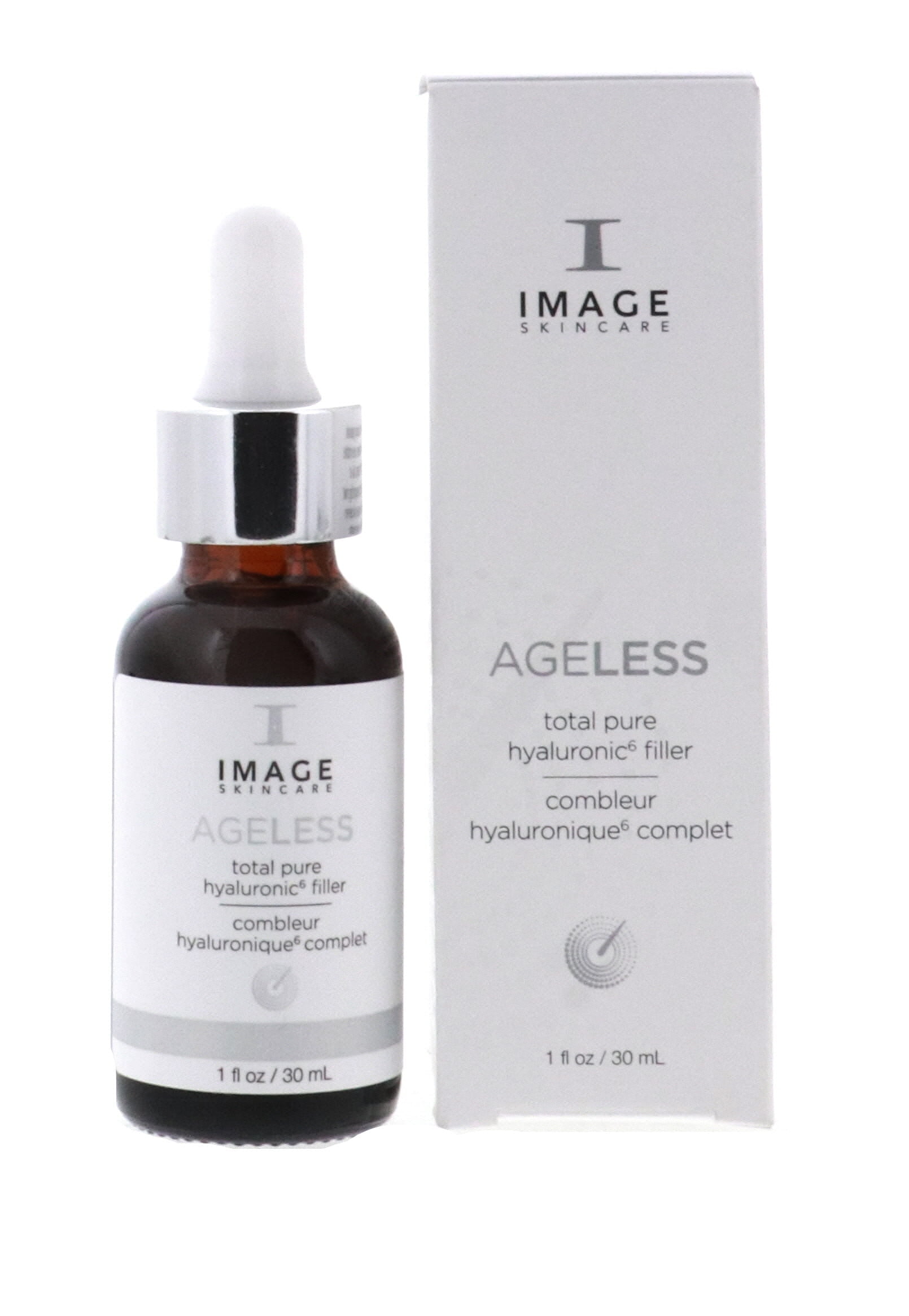 IMAGE Skincare, AGELESS Total AKF18 Pure Hyaluronic 6 Filler, Facial Hydration Serum, Fill in Look of Fine Lines and Smooth Appearance of Wrinkles, 1 fl oz