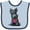 Blue and Navy, variant on Inktastic Scottie Dog in Plaid Boys or Girls Baby Bib